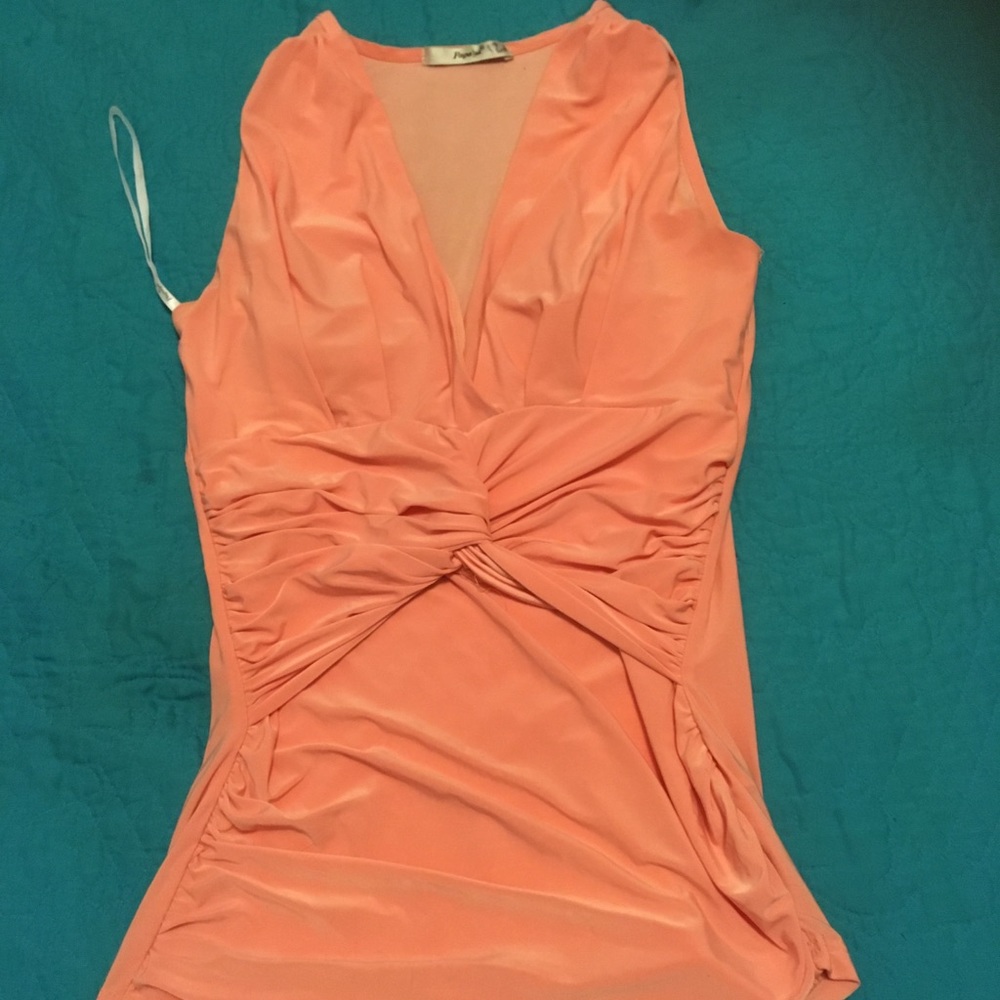 Coral Professional Sleeveless Top